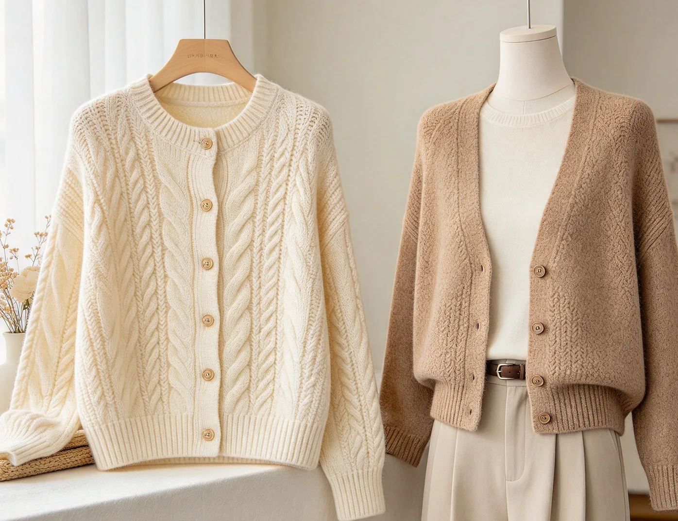 Knitted Sweaters and Cardigans